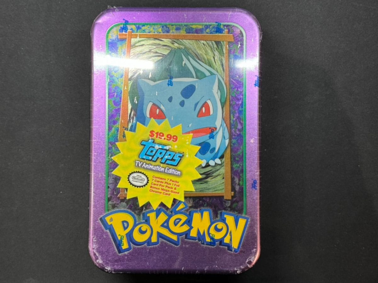 POKEMON SEALED TIN TOPPS フシギダネ 未開封